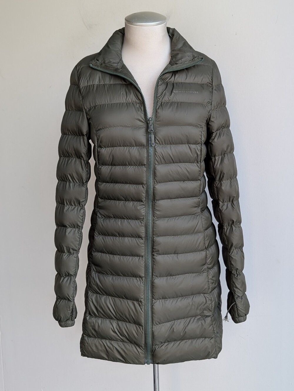 Mountain Warehouse Water Resistant Lightweight Olive Green Packable Coat